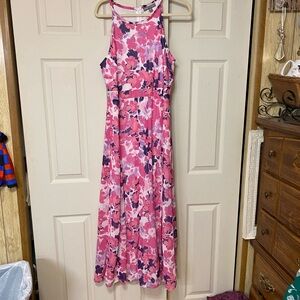 Jessica London Pink and white Floral Maxi Dress 20